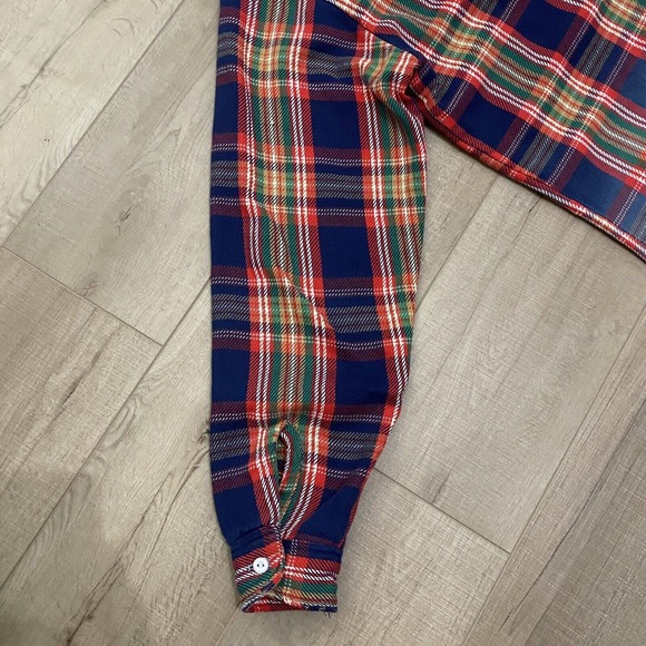 UNIQUE Vintage JCPenney Big Mac Captain America Flannel Shirt Mens L USA Made - Picture 4 of 14